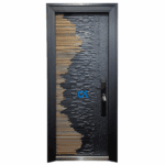 Brown Iron Cast Single Front Door